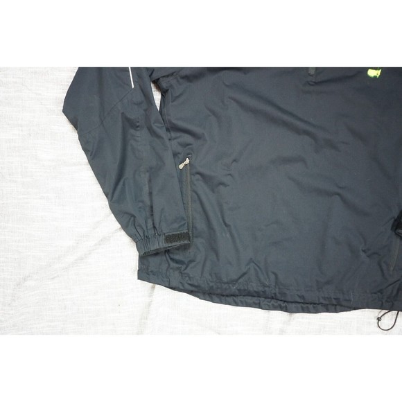 masters tech jacket mens XL black windbreaker quarter zip long sleeve pullover - Picture 2 of 11
